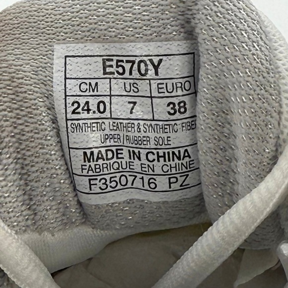 Asics Gel Resolution 6 Tennis Shoes Womens Size 7 White Silver Court Sneakers - Picture 11 of 11